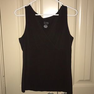 Merona Double Layer Tank Chocolate Brown Size M